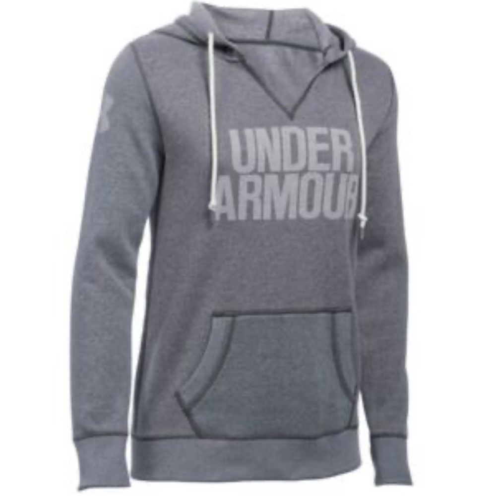 Under Armour Charcoal VNeck Hoodie Size XL